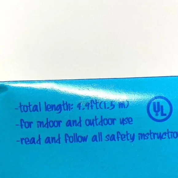 Ball String Lights Yellow Pink Clear 4.9 Feet Indoor Outdoor 2 Packs. A1 - Picture 3 of 4